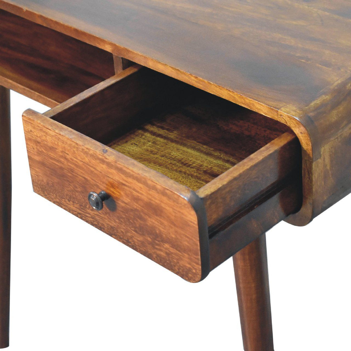 Curved Writing Desk - Chestnut