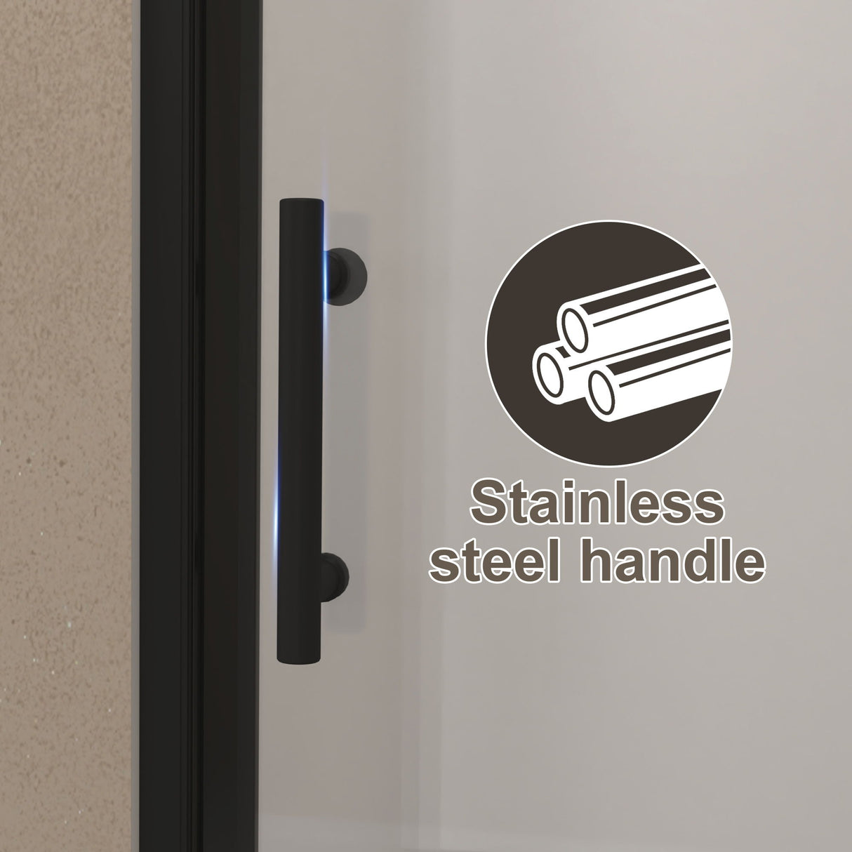 Shower Door With Glass And Explosion Proof Safety Film