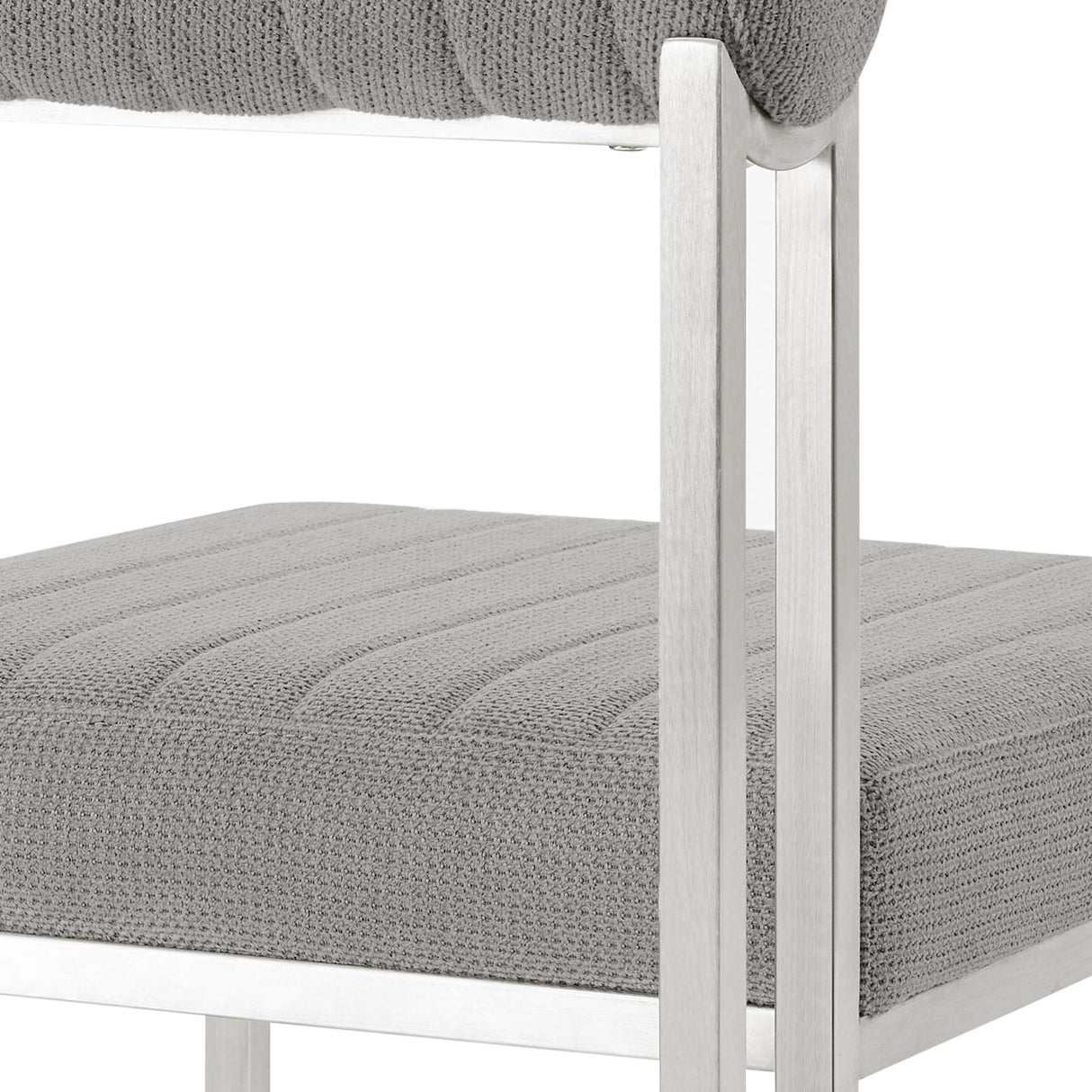 Anastasia - Dining Room Chair Set With Brushed Silver Frame