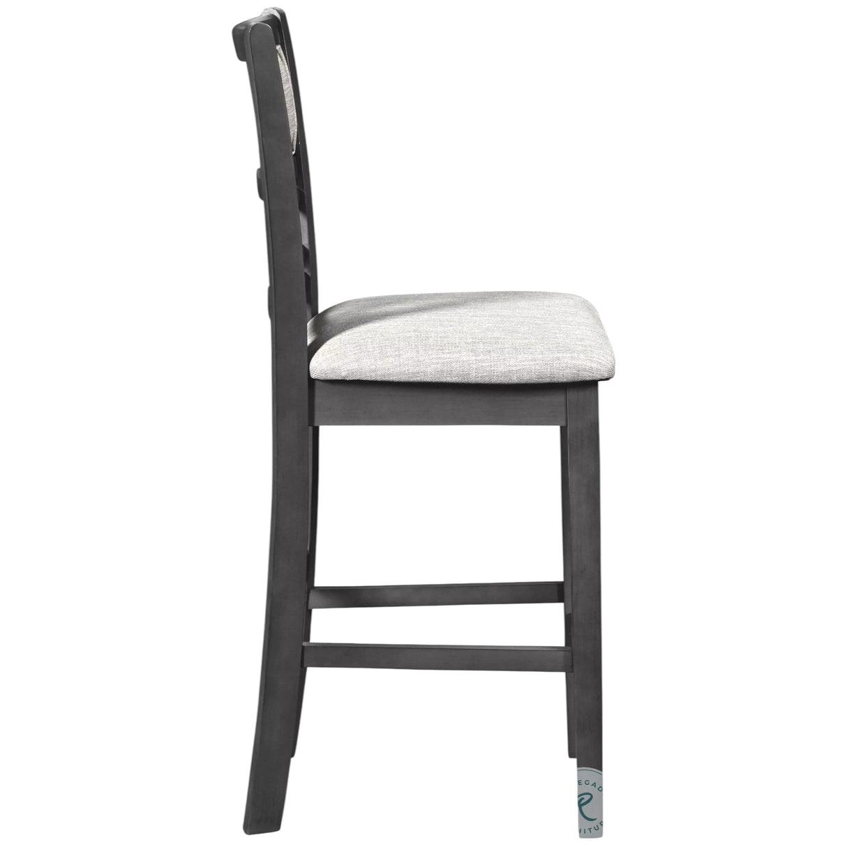 Gia Gray 5 Piece Round Counter Height Dining Room Set