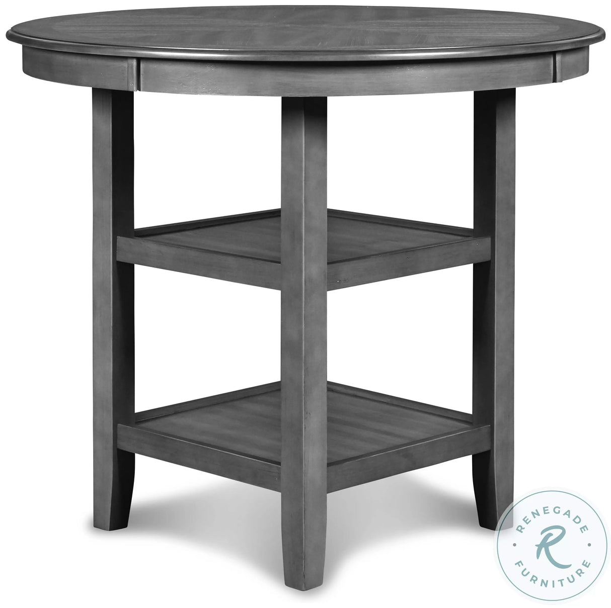 Gia Gray 5 Piece Round Counter Height Dining Room Set