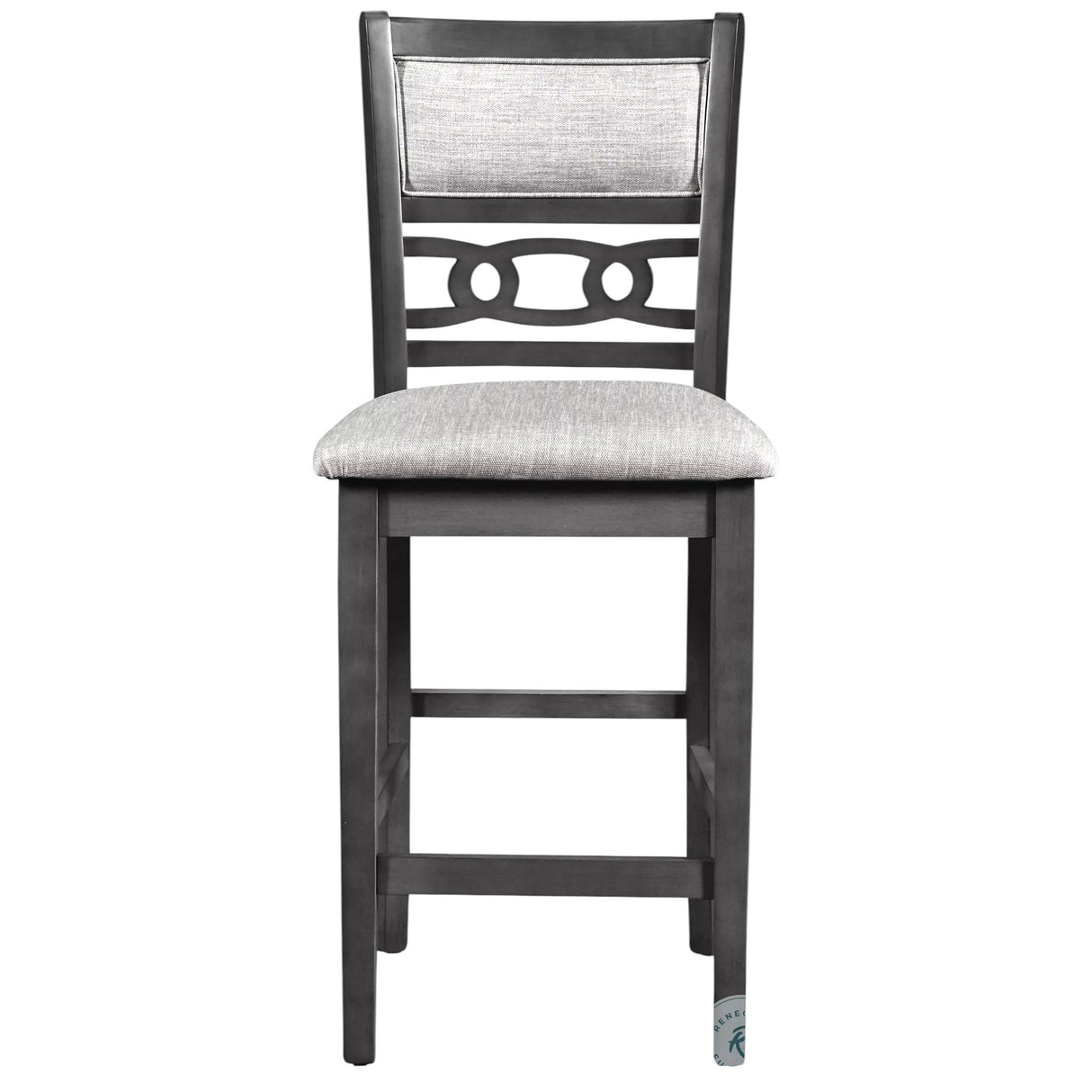 Gia Gray 5 Piece Round Counter Height Dining Room Set
