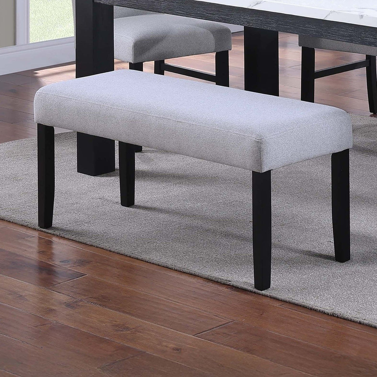 Contemporary Dining Bench Soft Upholstered