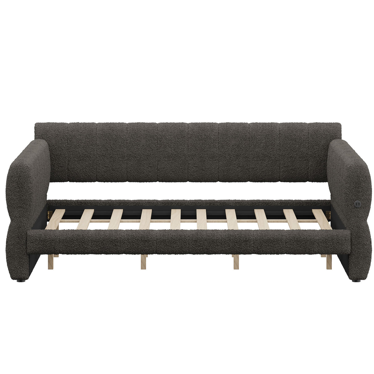 Upholstered Platform Bed With USB Charging