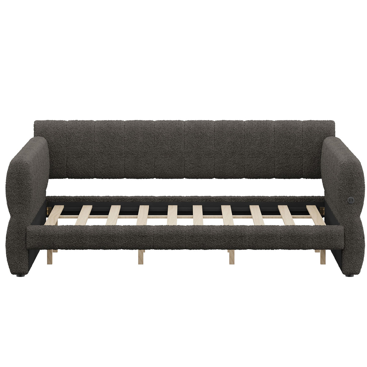 Upholstered Platform Bed With USB Charging