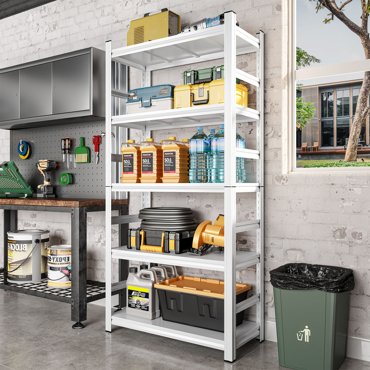 5 Tier Heavy Duty Shelving Unit Adjustable Shelving