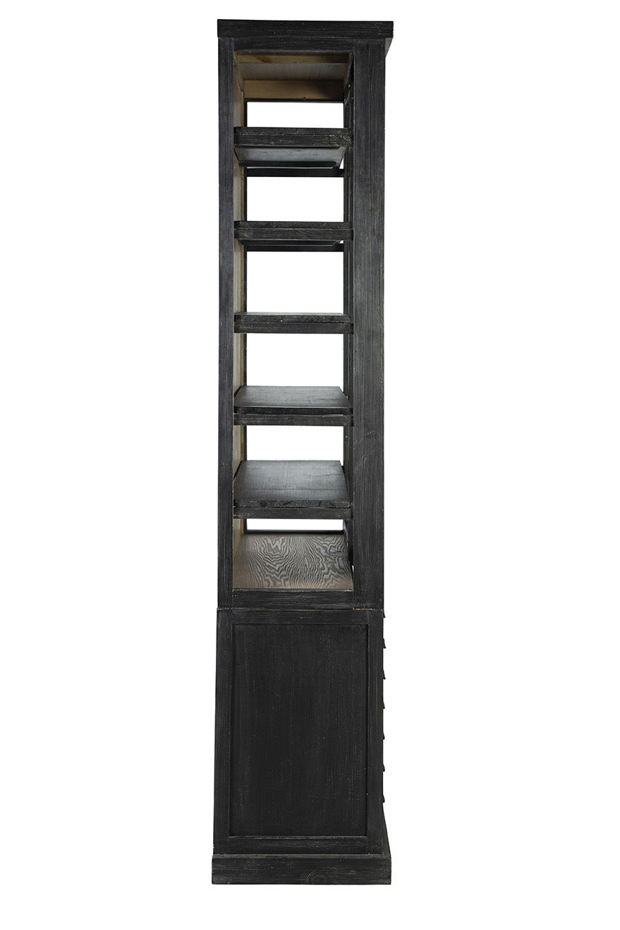Balmoral - Single Display Cabinet - Black