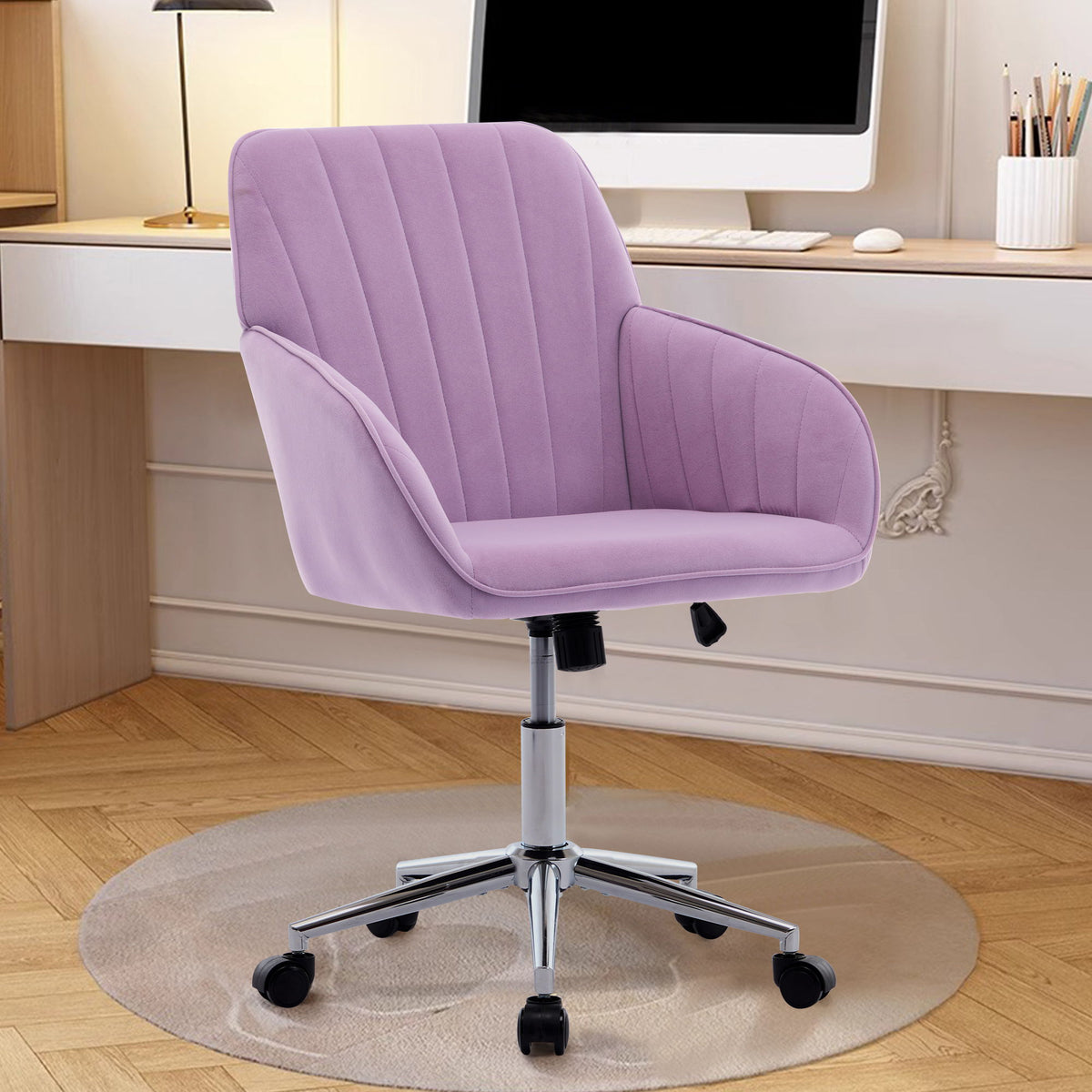 Adjustable Ergonomic Office Chair, Swivel Backrest Seat