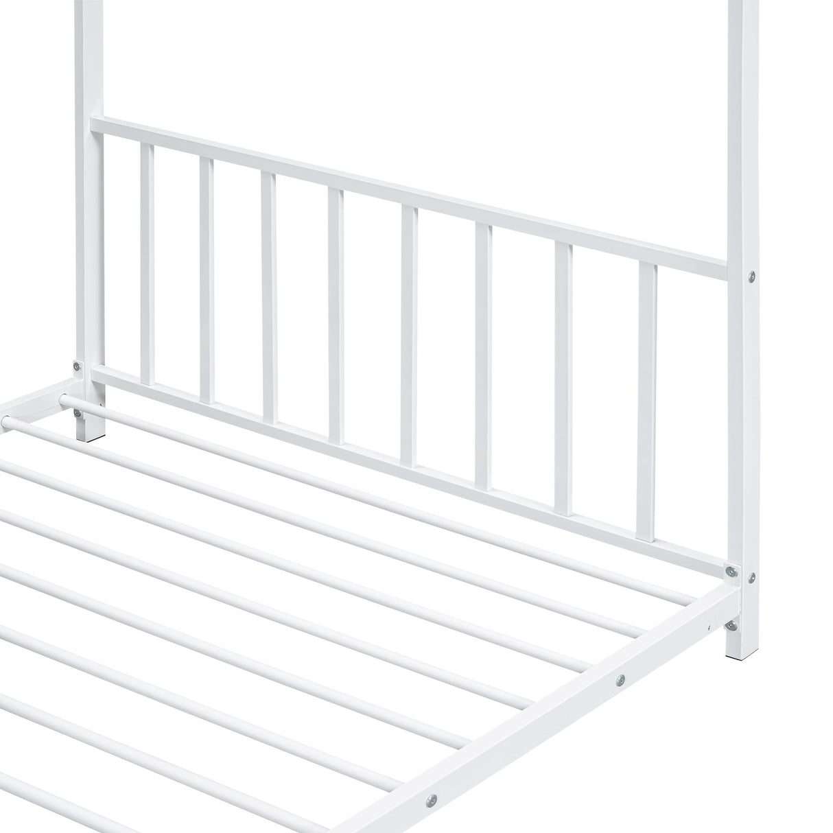 Metal House Platform Bed With Modern Design And Durable Frame
