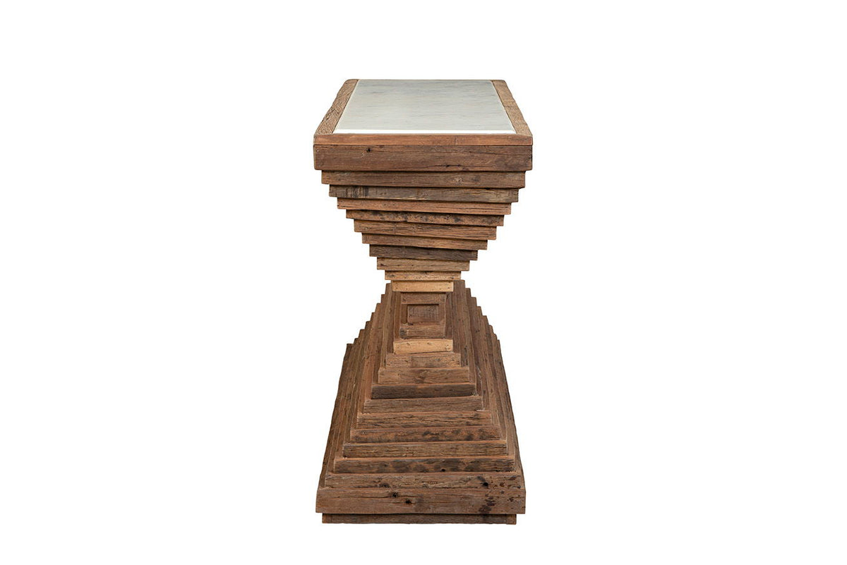 Stackers - Marble Console - Dark Brown