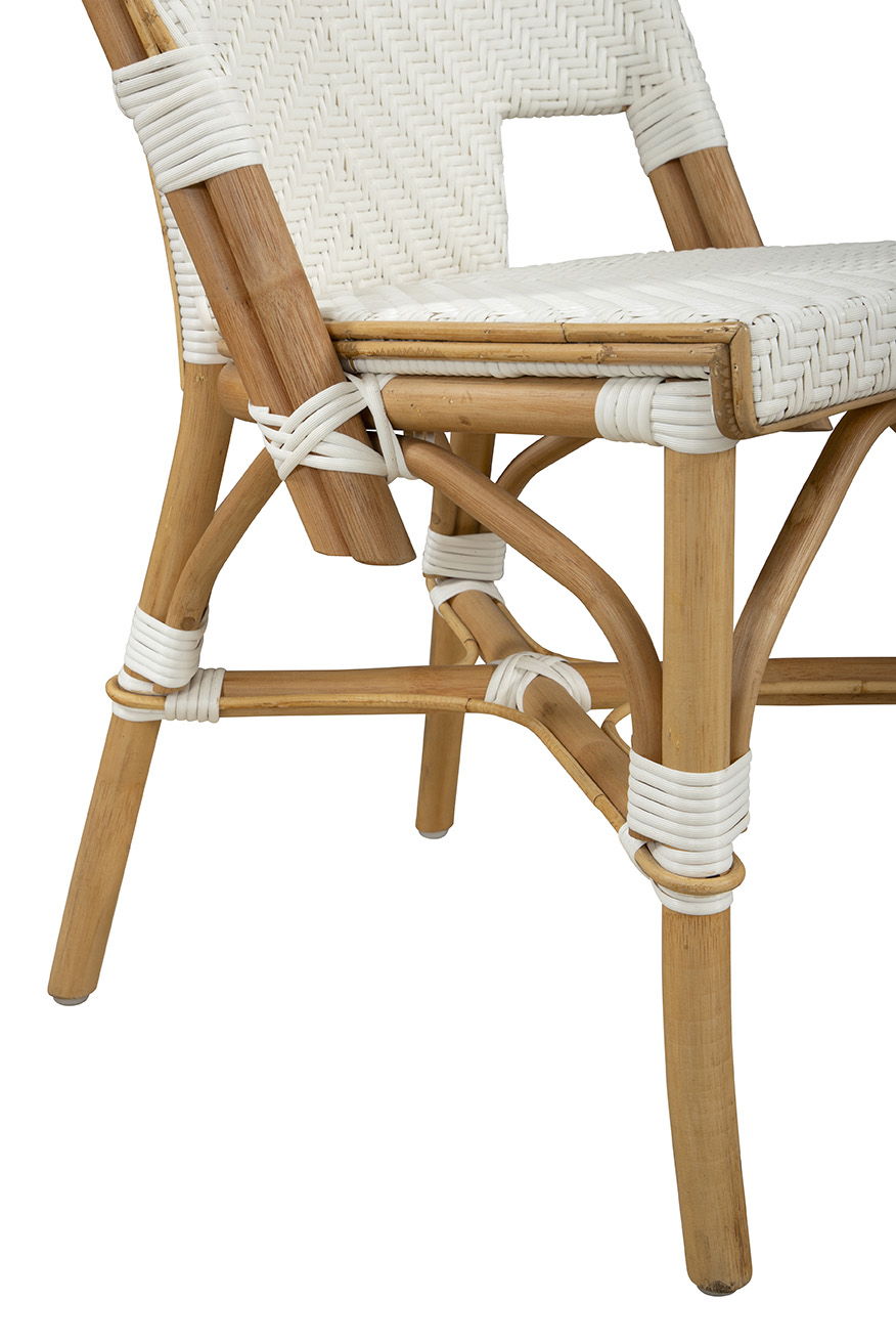 Jade - Side Chair (Set of 2) - White / Light Brown