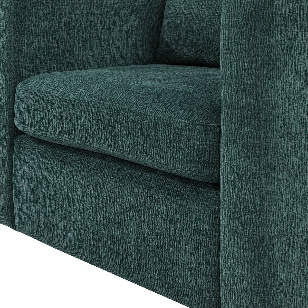 Sutton - Swivel Barrel Chair - Peacock