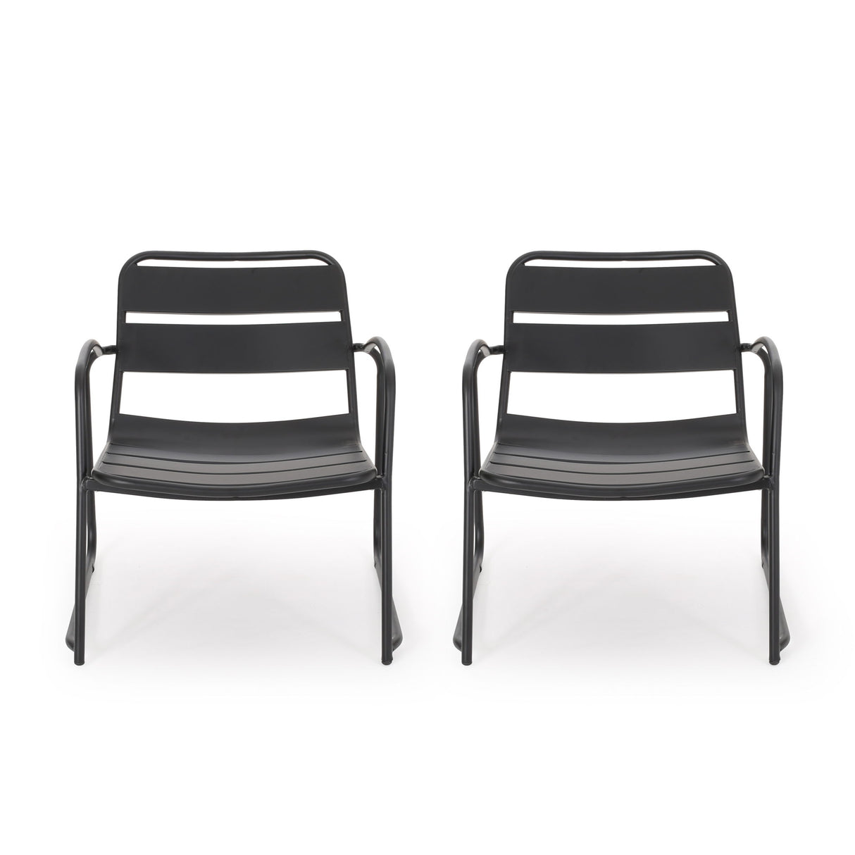 Modern Conrad Chair Outdoor Seating - Matte Black