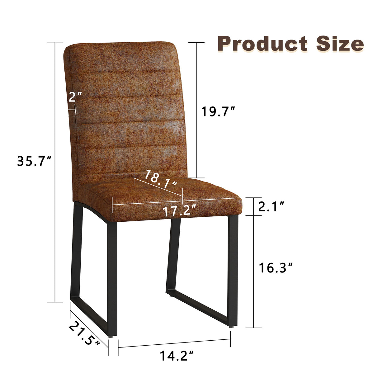 Oversized Square Design Dining Chairs For Home