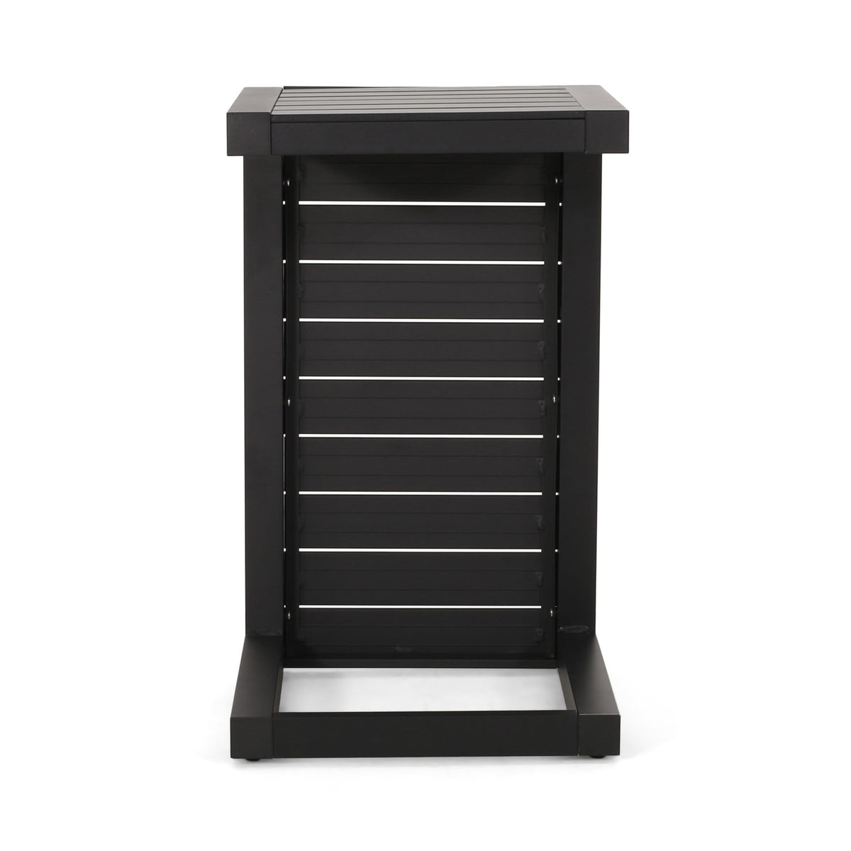 Aluminum Outdoor C - Shaped Side Table For Patio