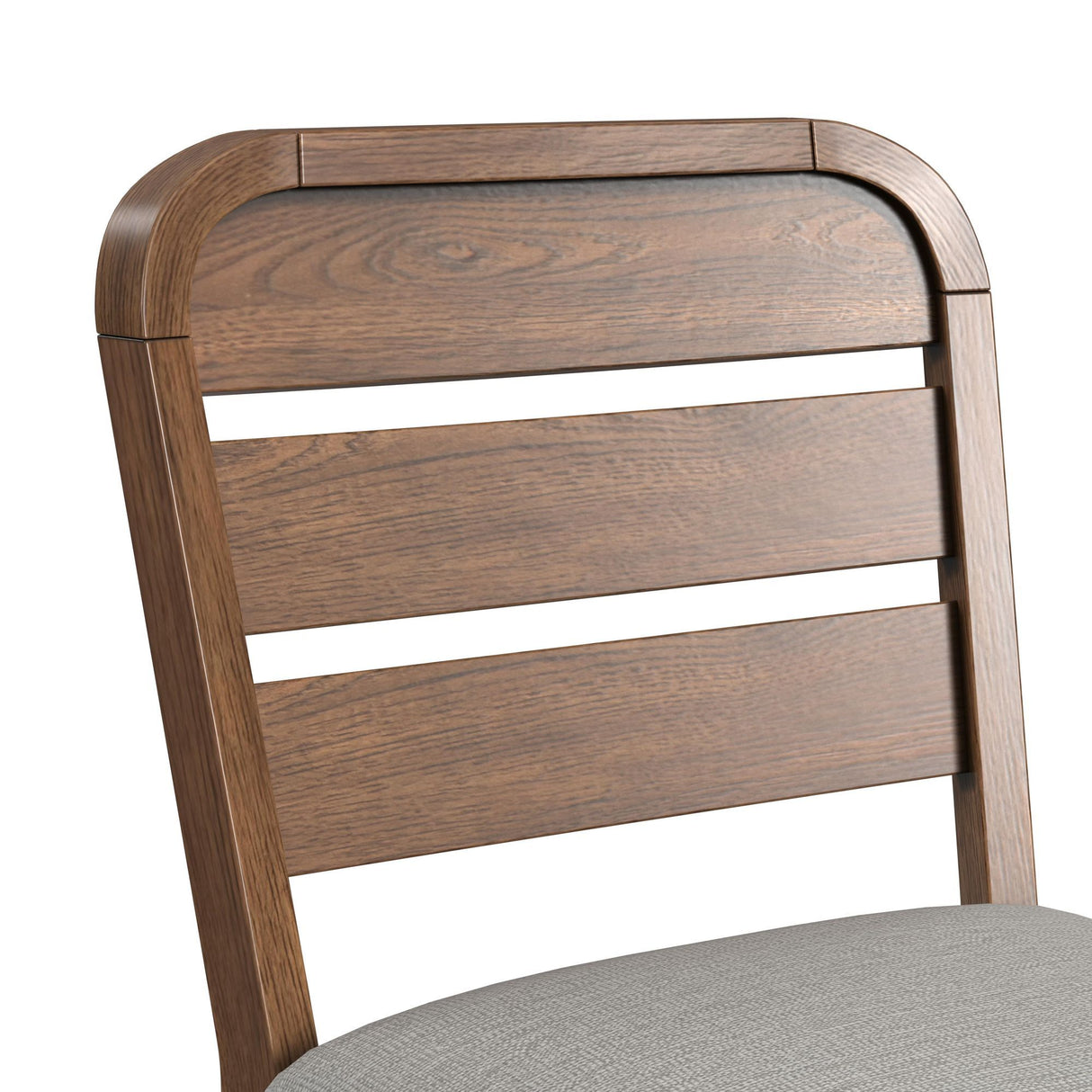 Glinda - Fabric Counter Chair (Set of 2) - Brown / Light Gray