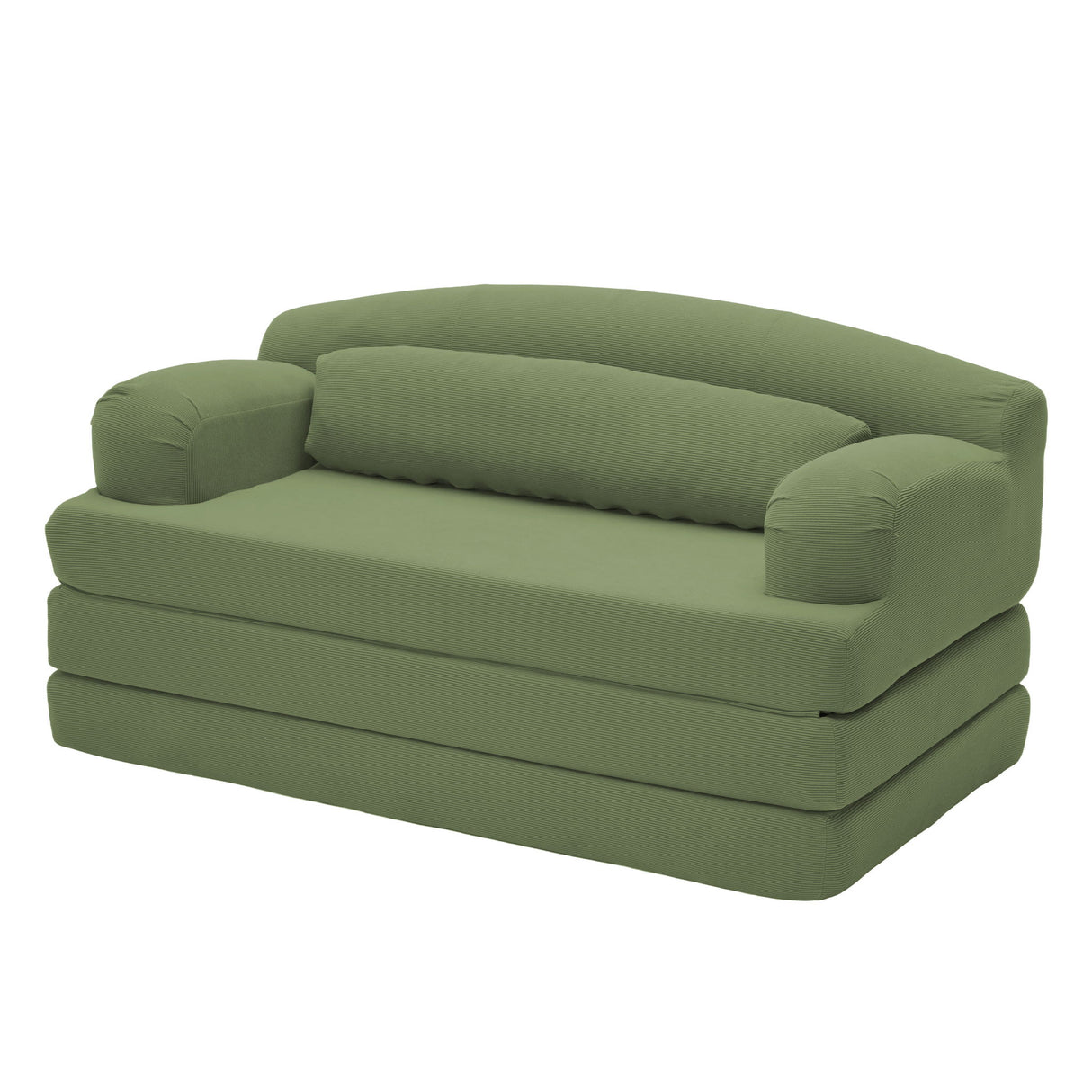 2 Seater Sofa Bed, Compact Foldable Floor Couch