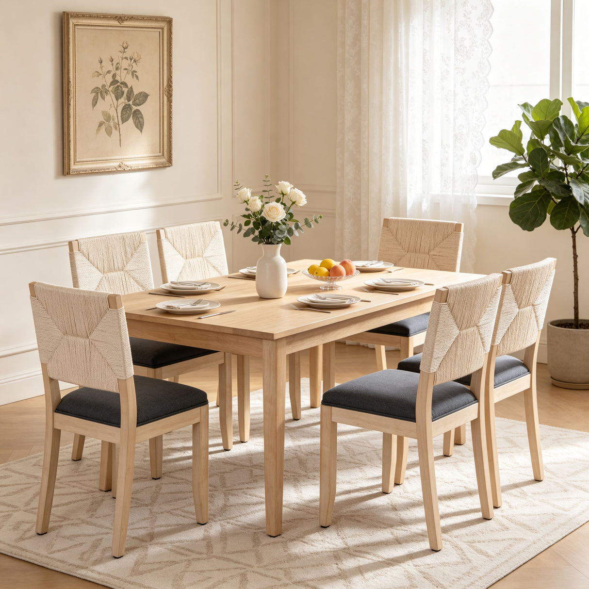French Country Dining Chairs (Set of 2)