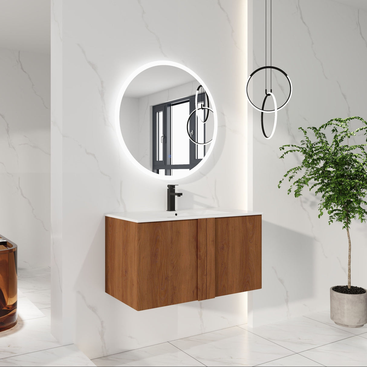 Floating Bathroom Vanity With Sink Combo