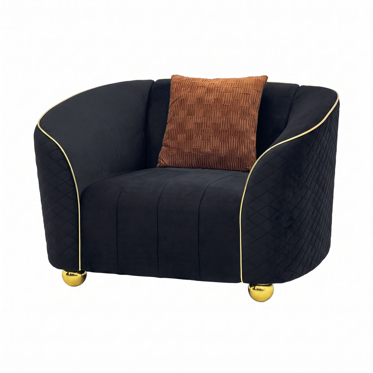 Single Sofa & Deep Seating And Durable Frame