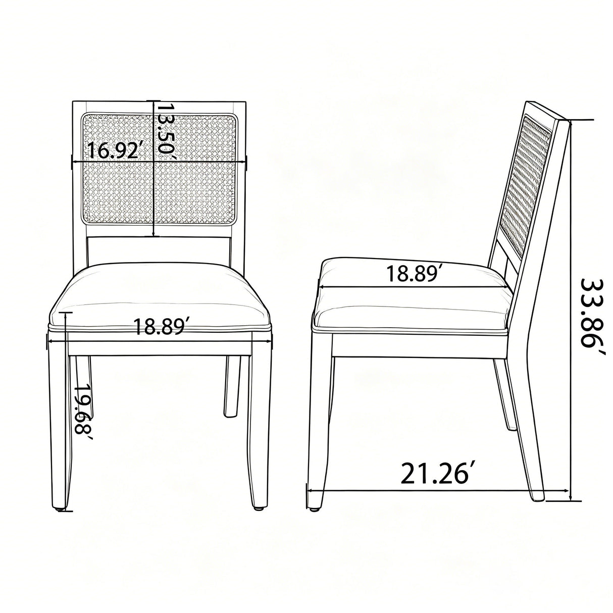 Kitchen & Dining Room Chairs (Set of 2)