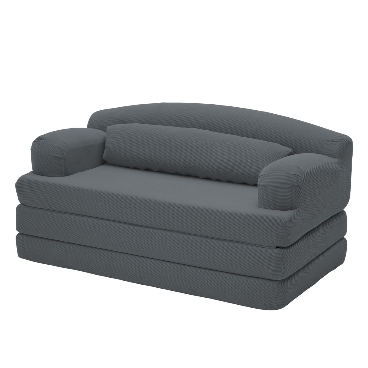 2 Seater Sofa Bed, Compact Foldable Floor Couch