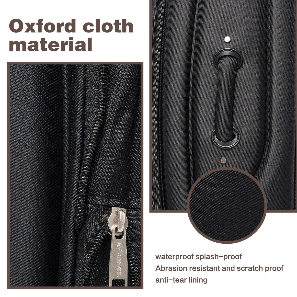 4 Piece Set Softshell Luggage