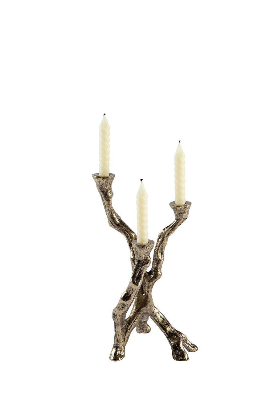 Tina - Candle Holder Trio (Set of 3) - Bronze