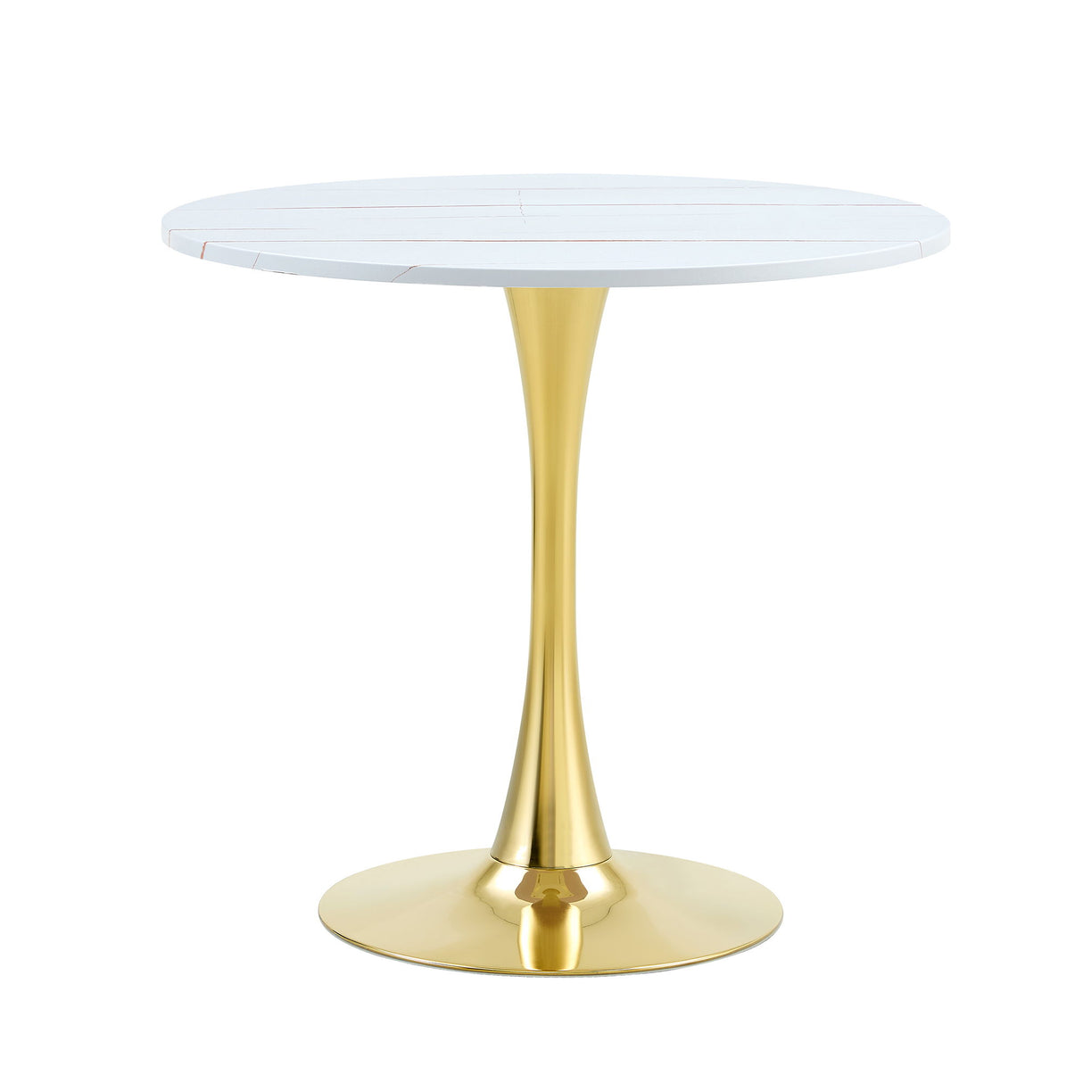 Round Dining Table & Thickened Top For Kitchen