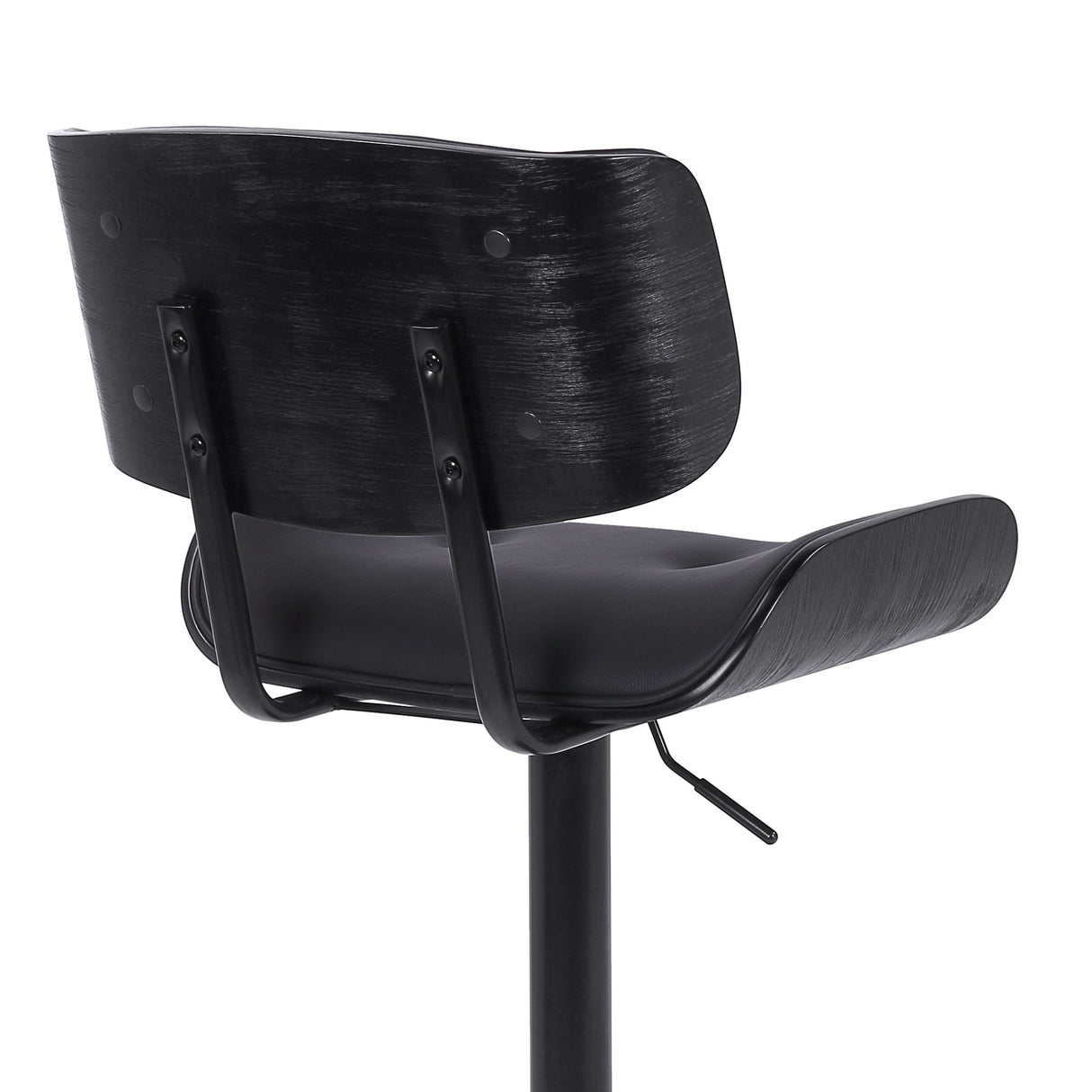 Brooklyn - Adjustable Swivel Bar Stool With Base - Black