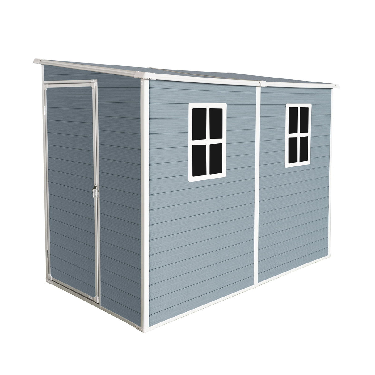 Outdoor Storage Shed Garden Building Waterproof Resin 8x4ft Structure