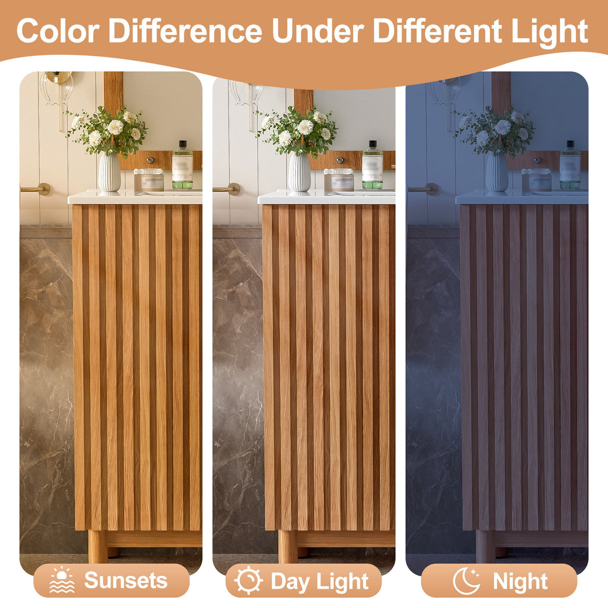 Traditional Bathroom Vanity With Ceramic Sink