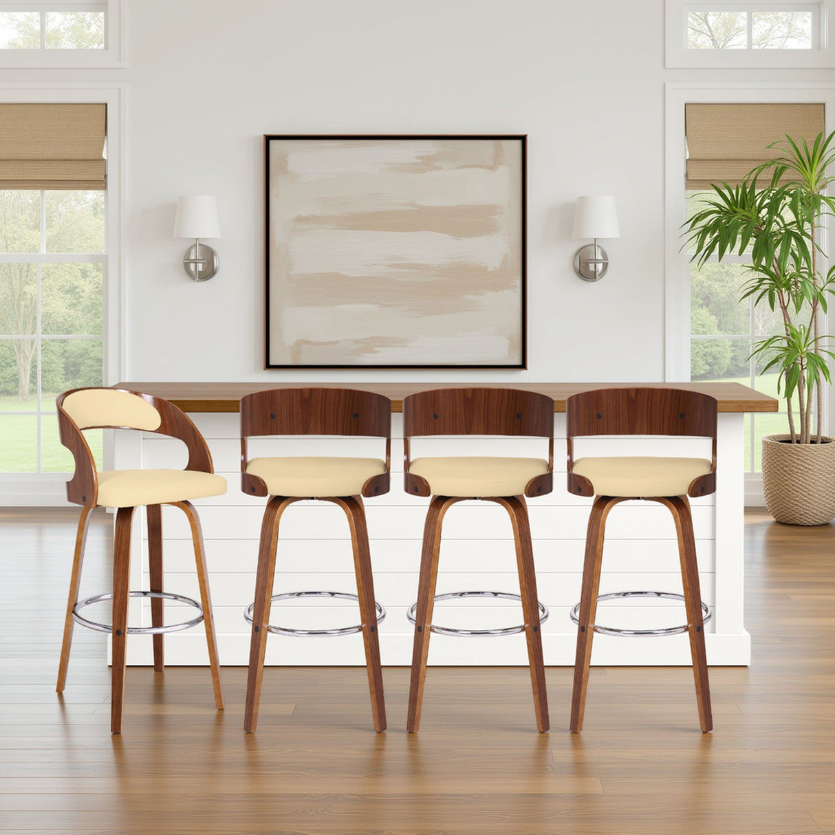 Shelly - 30" Bar Height Swivel Bar Stool
