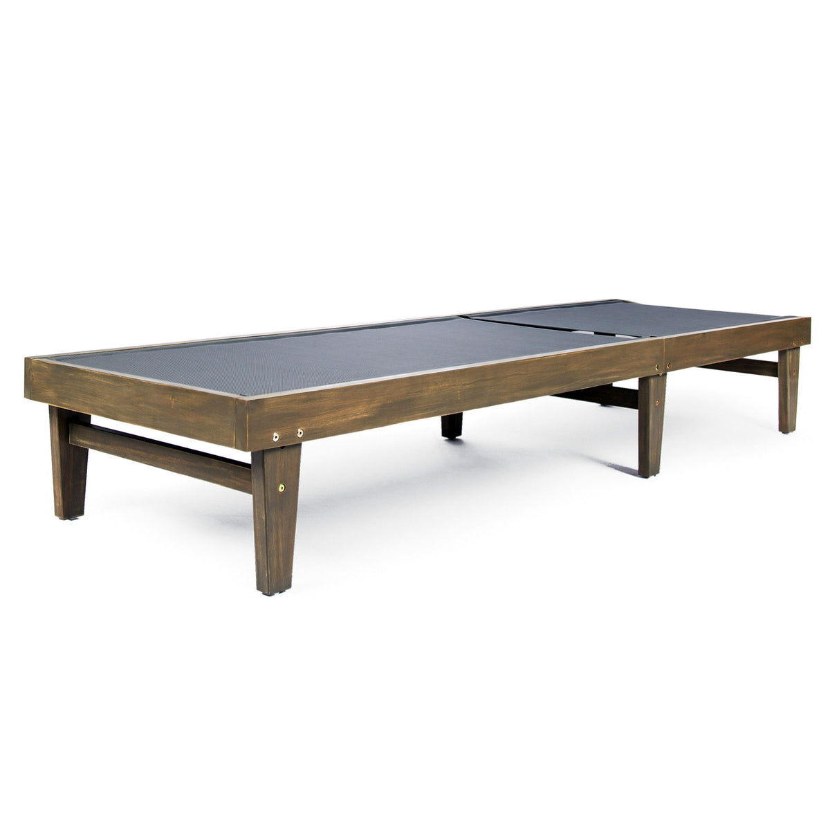 Summerland Chaise Lounge Dark Mesh Outdoor Seating - Dark Gray