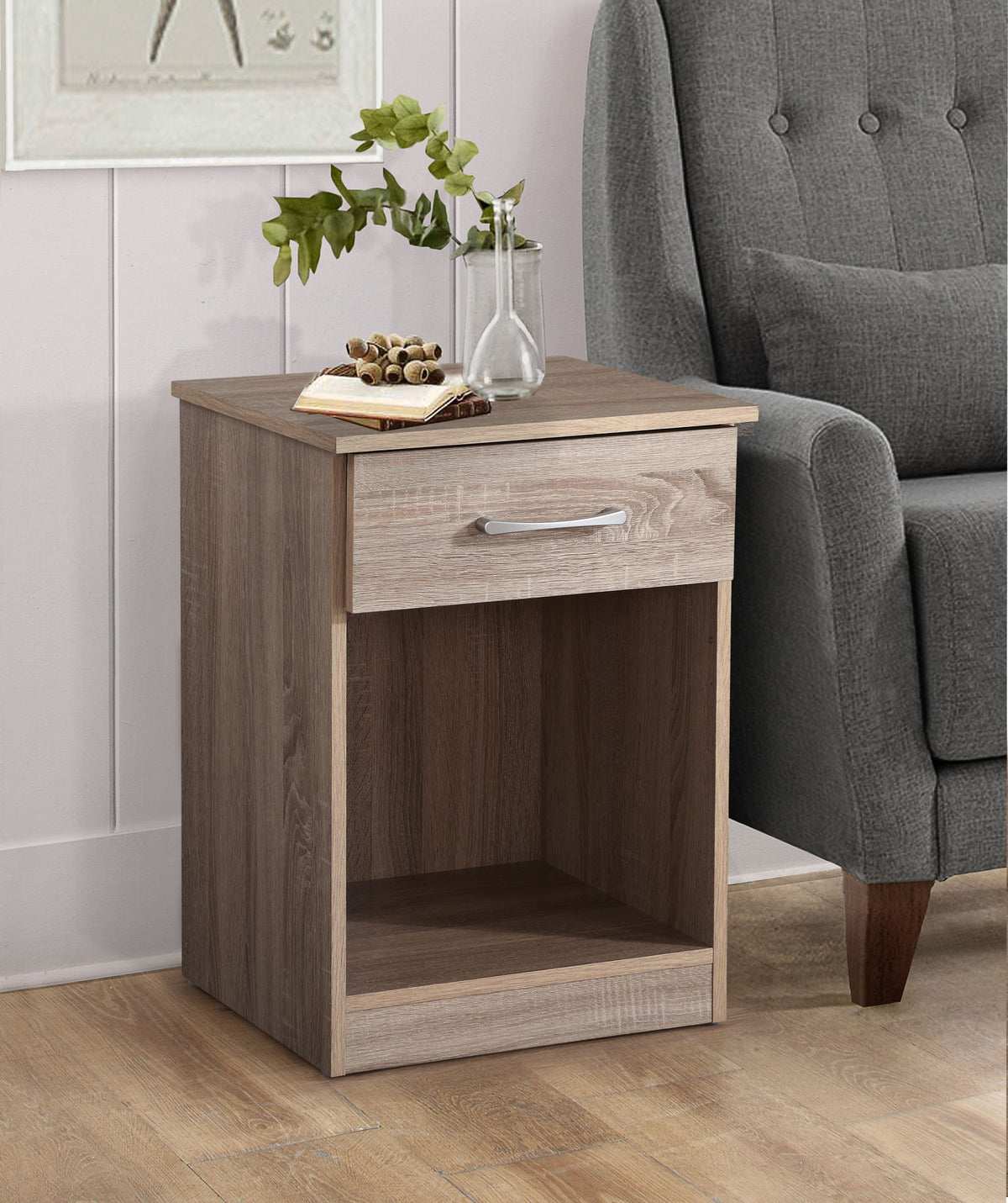 Lindsey - Nightstand - Brown
