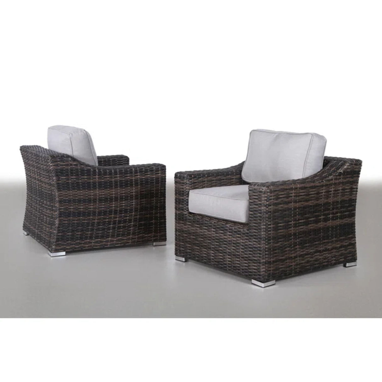 Resort 8 Person Wicker Patio Seating Set With Cushions - Espresso