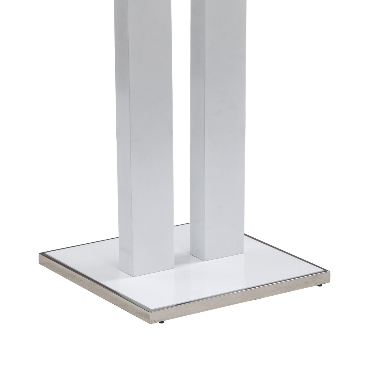 Amanda - Modern Contemporary Square Wood 42" Pedestal Base Dining Table Seats Up To 4 - White