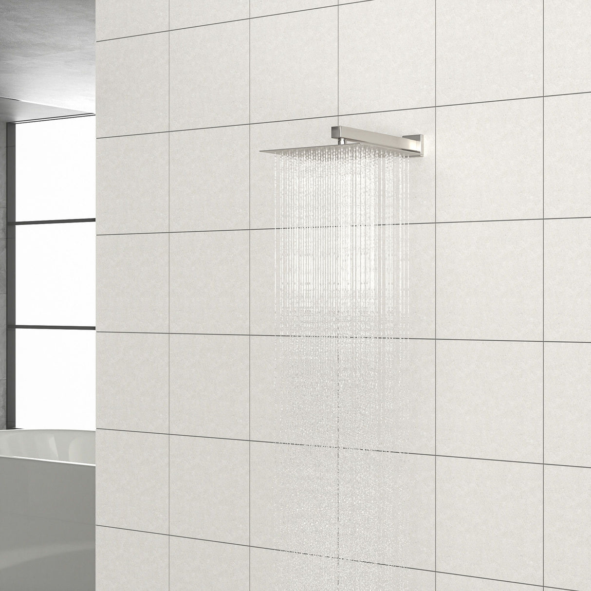 Wall Mounted Shower Arm With Flange