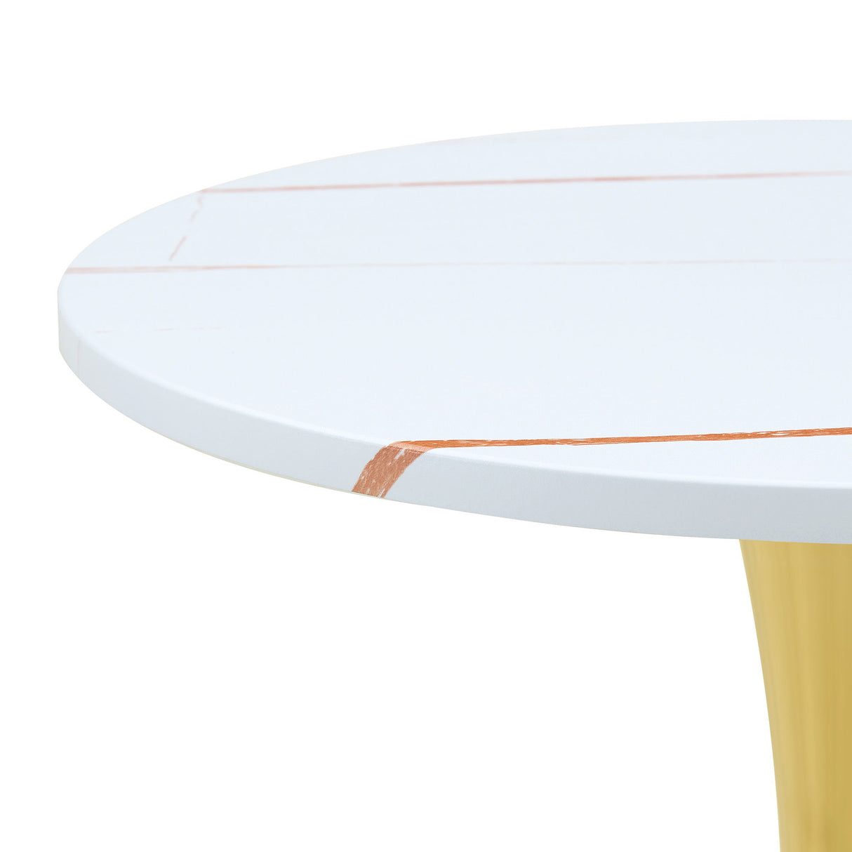 Round Dining Table With Thickened Top For Kitchen