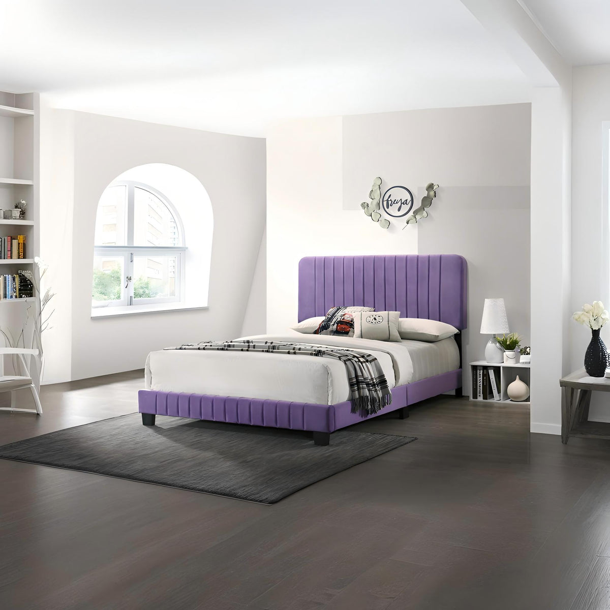 Channel Tufted Bed