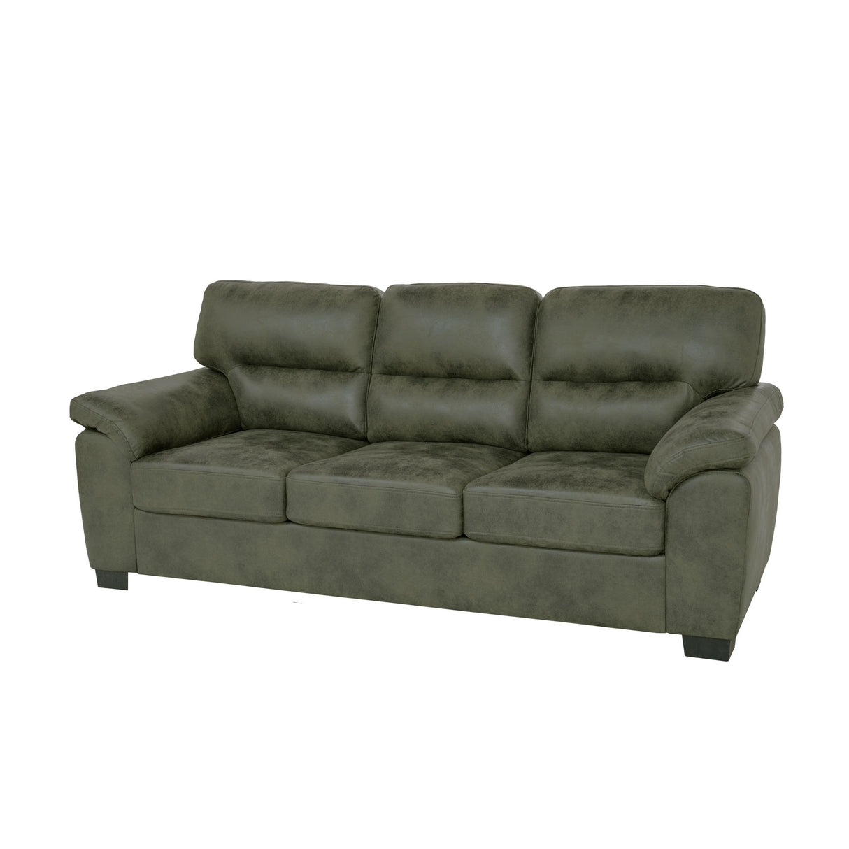 3 Seater Sofa With Padded Armrests And Triangular Leg