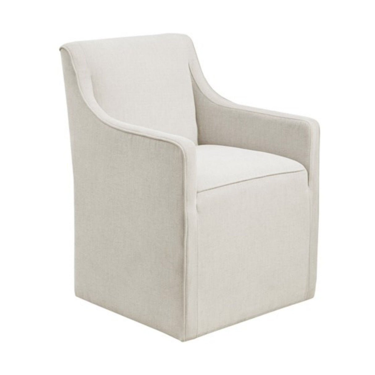 Traditional Skirted Dining Arm Chair