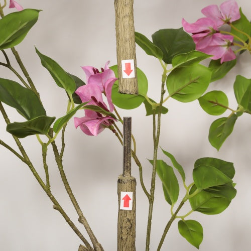 72" Artificial Bougainvillea Tree with Black Plastic Pot