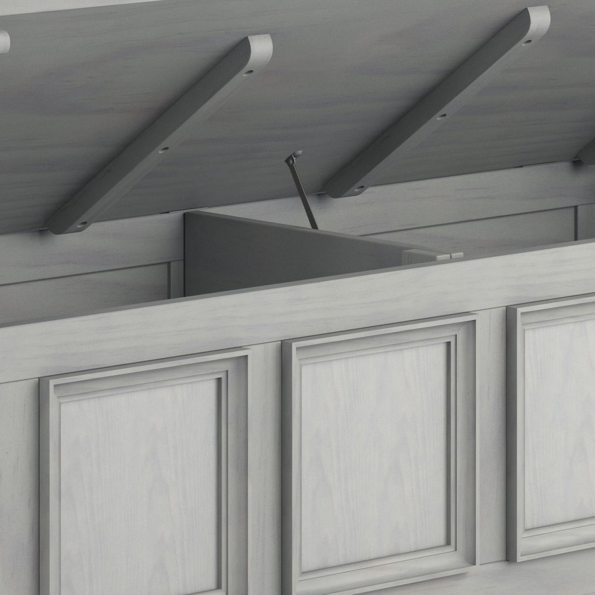 Amherst - Entryway Storage Bench - Gray