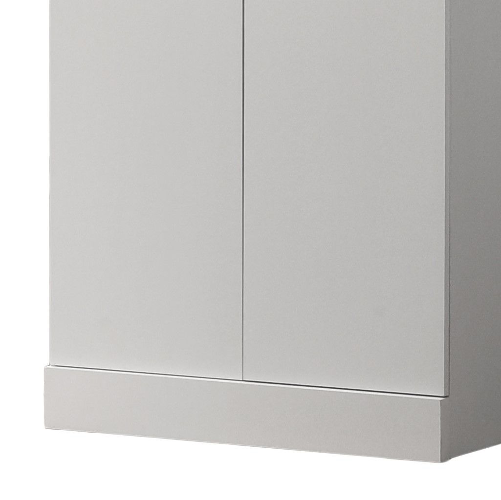 Alara - Height Simplistic Double Door Storage Cabinet - White