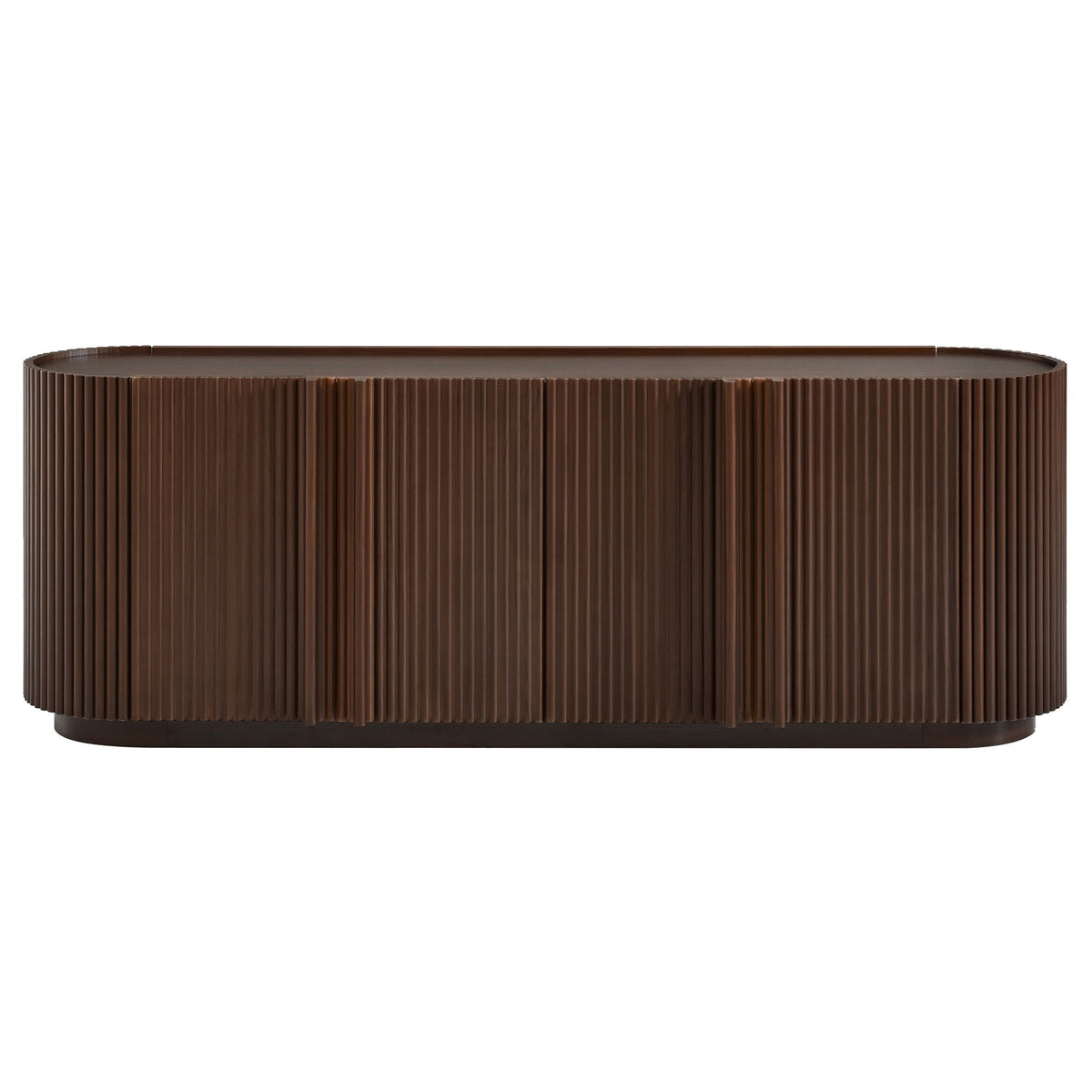TV Stand With Fluted Tambour Style Door