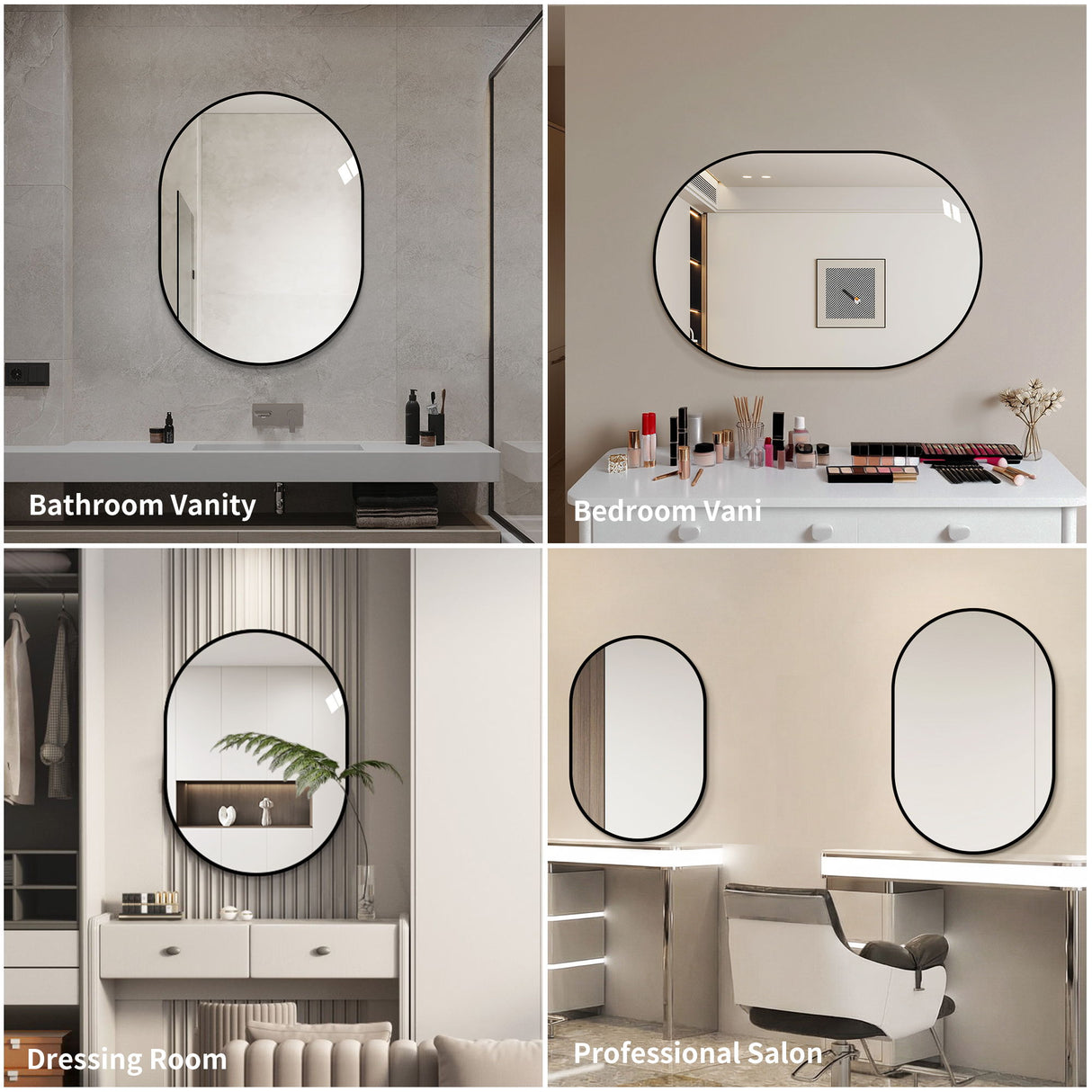 Modern Framed Bathroom Vanity Mirror