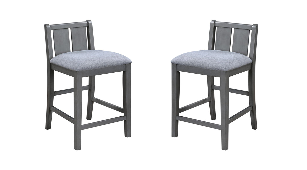 Graham - 20" Upholstered Seat Counter Height Chair (Set of 2) - Chair Sets - Alpine Outlets