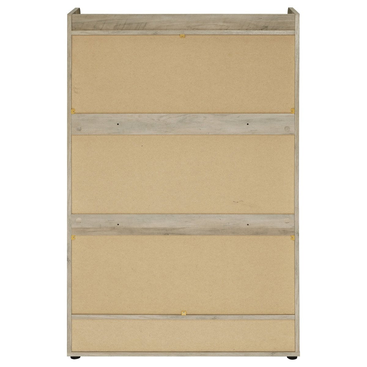 Denia 3 - Tier Engineered Wood Shoe Cabinet Grey - Living Room Furniture available at Alpine Outlets in Denver