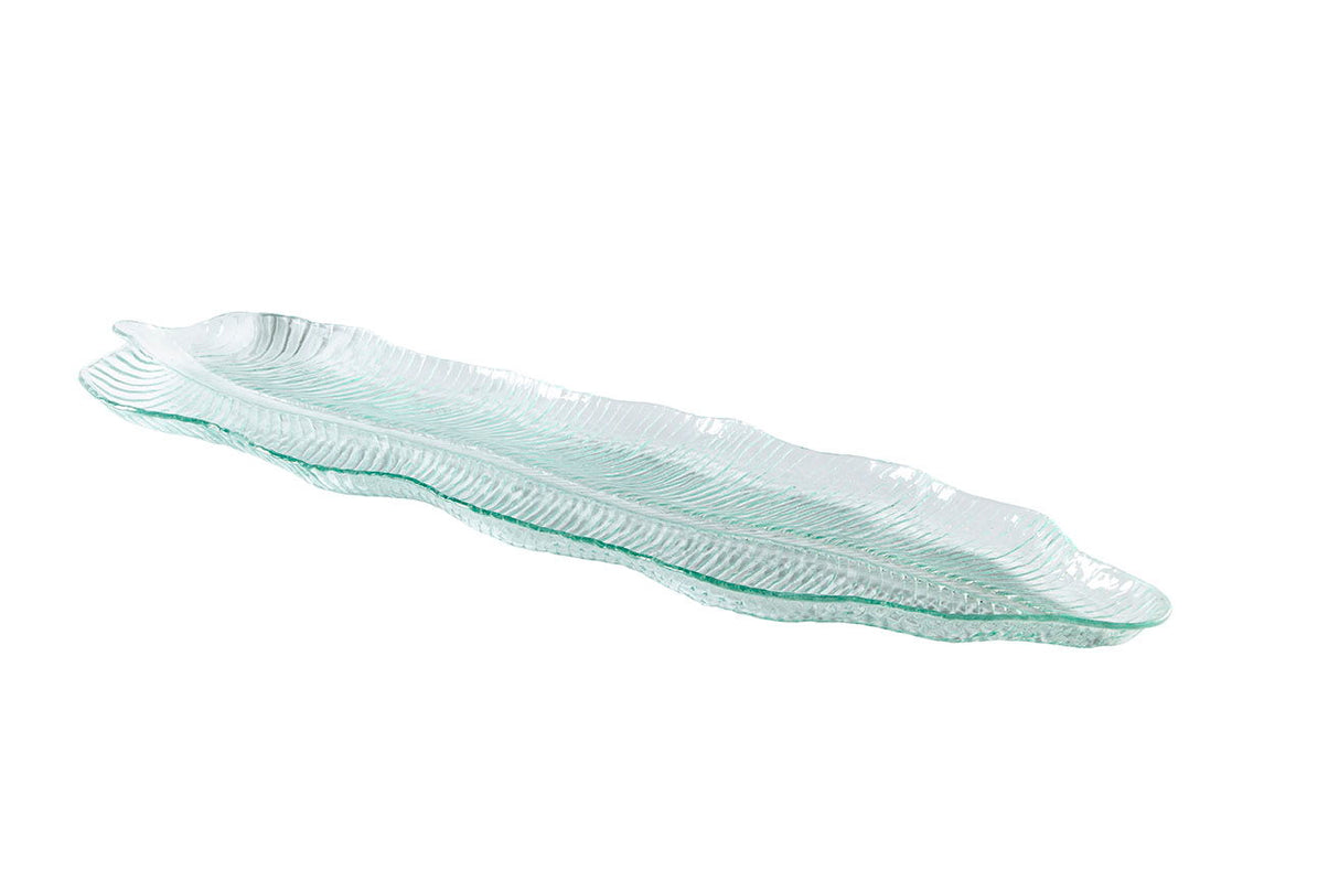 Glass Platter - Pearl Silver